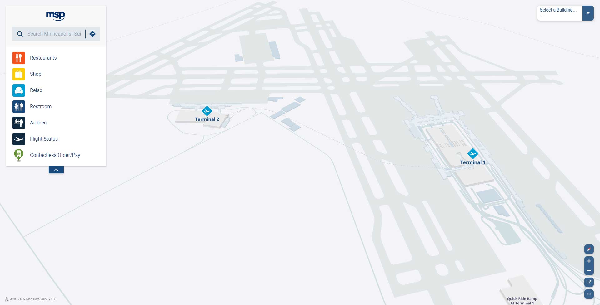 Msp Airport Terminal Map MSP MINNEAPOLIS ST PAUL INTERNATIONAL AIRPORT